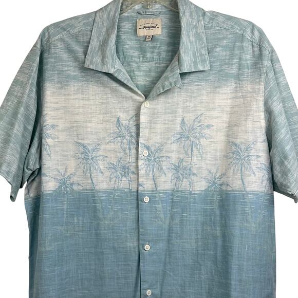 Red head Hawaiian shirt men’s 2XL Tropical Palm tree design short sleeve - Picture 1 of 7